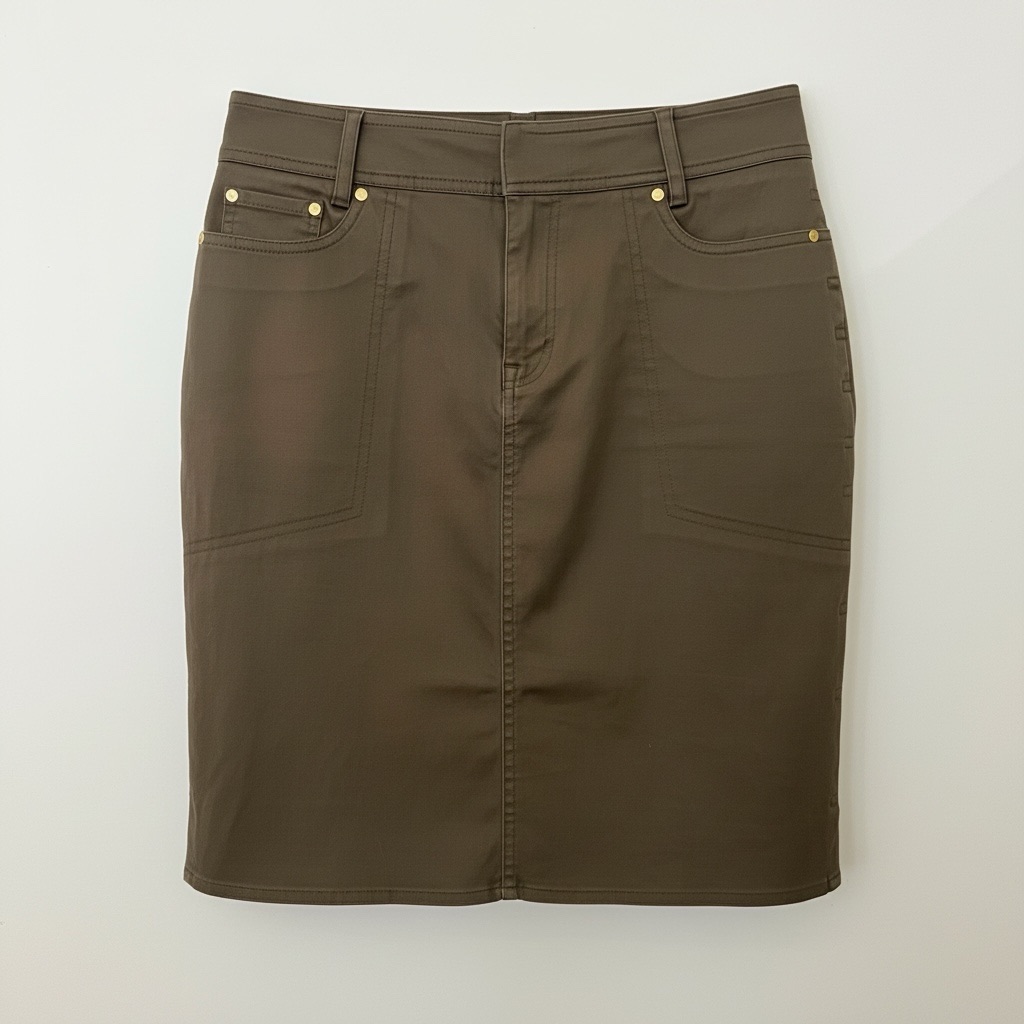 Gucci Brown Pencil Skirt